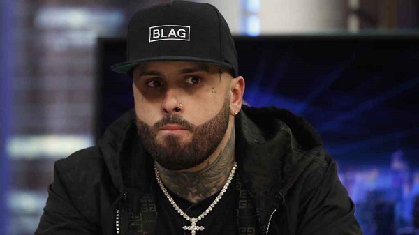 Nicky Jam durante un concierto en el WiZink Center, en Madrid.