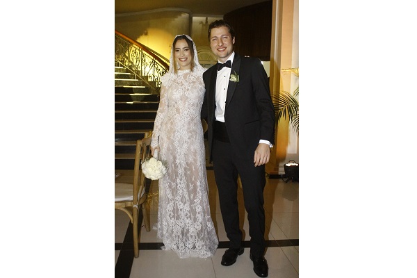 Los novios Catalina Franco López y Miguel Zúñiga Solano. 
