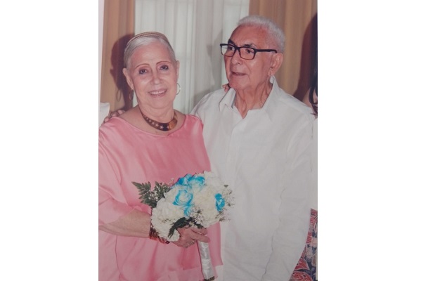 Manuel Antonio Ovalle González, con su esposa Sonia Margarita De Andréis Angarita.