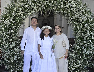 Carmen Sofia Nieto y sus papas Antonio Nieto y Gloria Ode.