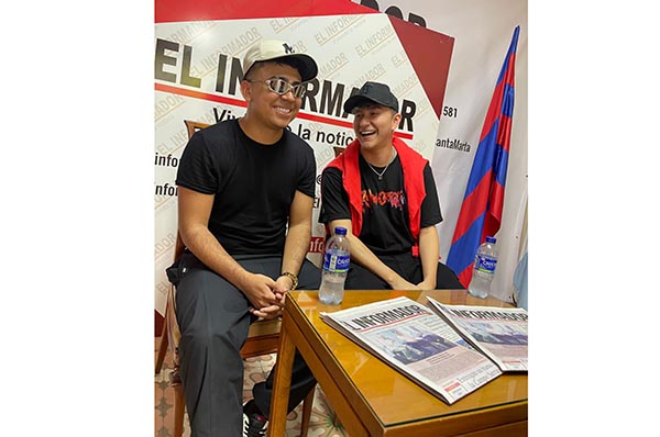 Javi Melendez y Camilo Sar, cantantes colombianos de música urbana y creadores de ‘morena’.