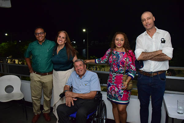 Mario Mejía; Katherine Beltrán; Juan Manuel Beltrán; Soraya Duarte y Fredy Correa