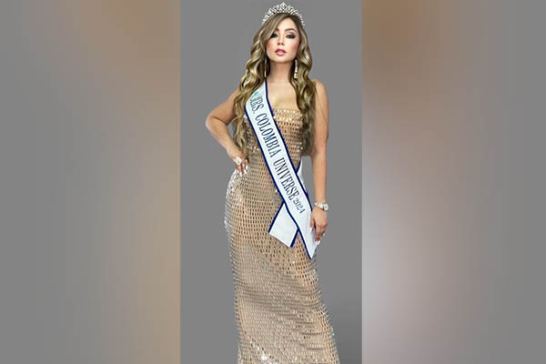 Johanna Bernier, representante de Colombia en el reinado Señora Universo. 