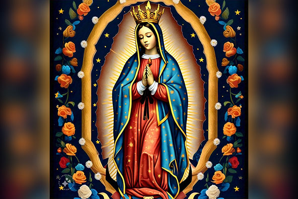 Virgen de Guadalupe, patrona de México. 