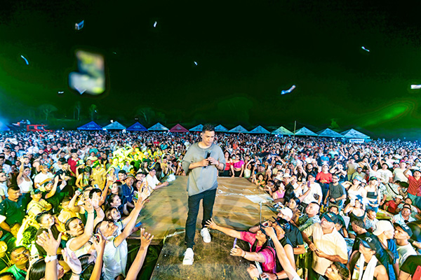 Jorge Celedón se presentó el viernes 17 de enero en la verbena popular de Boyacá.  
