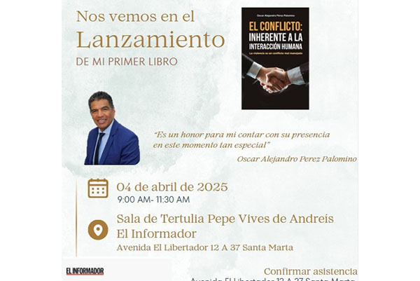 Oscar Alejandro Pérez Palomino, escritor de la obra literaria, invitando al lanzamiento de su primer libro, Oscar Alejandro Pérez Palomino, escritor de la obra literaria, invitando al lanzamiento de su primer libro,