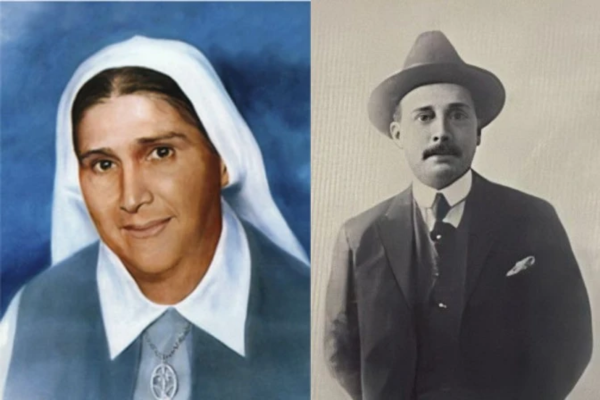 La Madre Carmen Rendiles y el Dr. José Gregorio Hernández, primeros santos venezolanos. | Crédito: Madre Carmen de Venezuela/Dominio público.