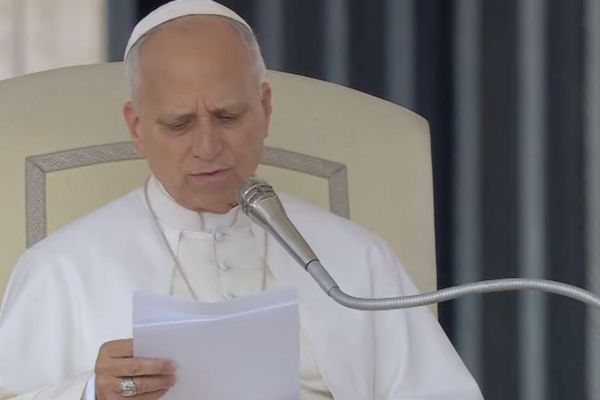 El Papa durante la Audiencia General de este miércoles | Crédito: captura de pantalla Vatican Media/AciPrensa 
