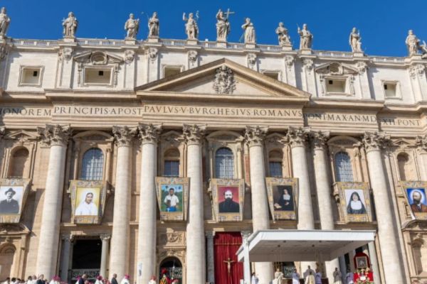Fotografía de la Misa de canonización de 7 nuevos santos el domingo 19 de octubre | Crédito: Daniel Ibáñez/EWTN News/AciPrensa