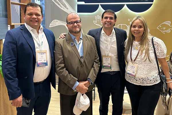 Safuat Atunes, Carlos Martin Leyes Director Amato Caribe,  José Dávila Director Indetur y Jacqueline Vives Presidenta Anato Caribe.