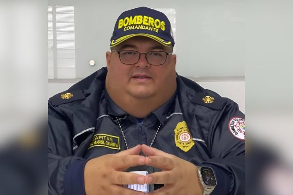 José Manuel Chain Muñoz, comandante de Bomberos. Foto Bomberos de Santa Marta