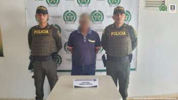 Luiggy Carretero Arrieta se entregó a la Policía Nacional en el municipio de Mahates (Bolívar)