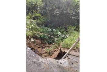 Las vías terciarias de la Sierra Nevada de Santa Marta están actualmente colapsadas ante las fuertes lluvias.