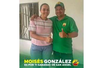 Heidy Milena Meza, excandidata a la alcaldía de Sabanas de San Ángel, se sumó al movimiento de firmas liderado por Moisés González, quien busca ser avalado como candidato a la alcaldía de ese municipio.
