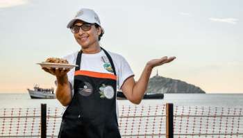 Beatriz Barrios, emprendedora y una de las ganadoras del festival de gastronomía 2021 organizado por la Alcaldía distrital.