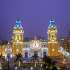 La Basílica Catedral de Lima tras haber sido sometida a obras de restauración e iluminación.