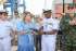 La alcaldesa Virna Johnson entregó las llaves de la ciudad al Capitán de Navío Jairo Orobio Sánchez, comandante del Buque Escuela ARC Gloria de la Armada Nacional.
