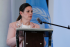 La representante en Colombia de la Oficina de la ONU para los Derechos Humanos, Juliette de Rivero, habla este miércoles durante la presentación del más reciente informe sobre la materia en el país.